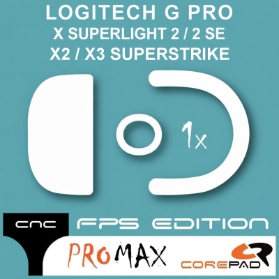 Corepad PRO MAX Skatez CNC Machined Milled Next Gen NG PlastiX Xact Replacement Replacements nTech Skate Skates Dots machining cut cutting process Logitech G PRO X Superlight 2 GPX GPX2 X2 X3 SUPERSTRIKE